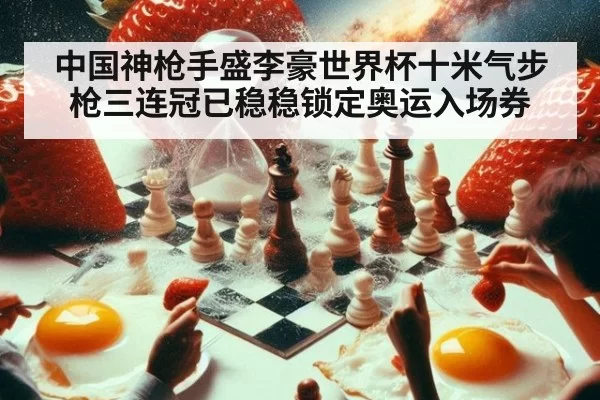 中国神枪手盛李豪世界杯十米气步枪三连冠已稳稳锁定奥运入场券